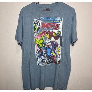🦸‍♂️ Marvel Avengers Comic Graphic Tee – Grey [Size: L]